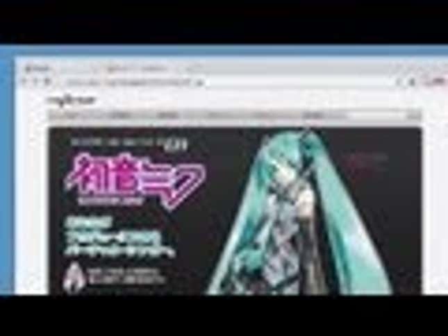 Whose Promoting Google Chrome in Japan? Why, a Virtual Idol.