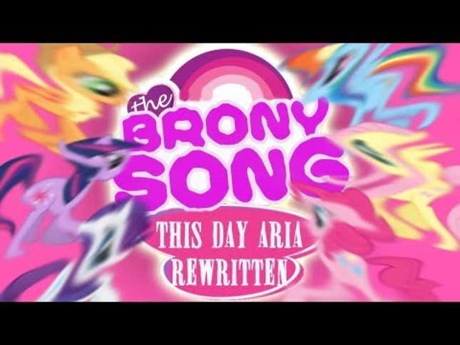 This Song Goes Out to All the Proud Pony Lovers