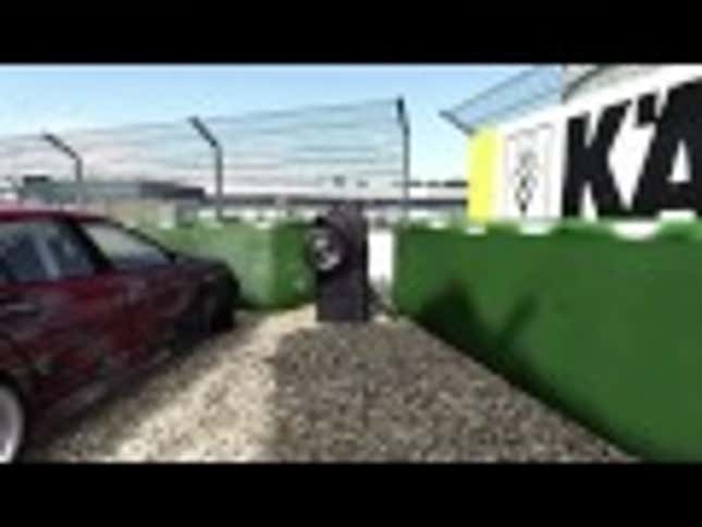 This Maneuver Would Be Illegal In a Real Car Race