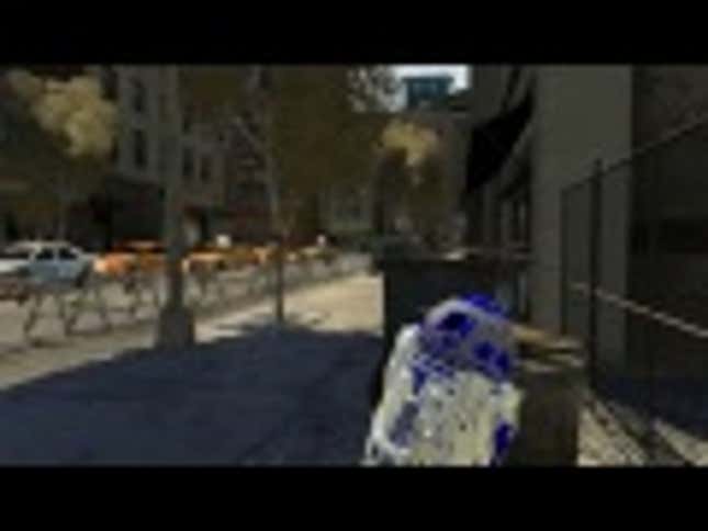Watch R2-D2 Go on a Hilarious Death-Dealing Rampage in <em>Grand Theft Auto IV</em>
