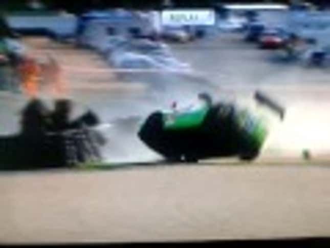 Ferrari Crash Breaks Car, Wall, Entire Le Mans Practice Session