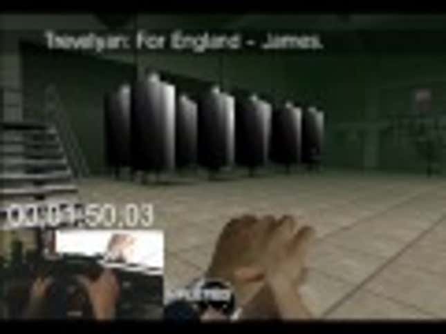 Clearing Out <em>Goldeneye 007</em> With a Steering Wheel