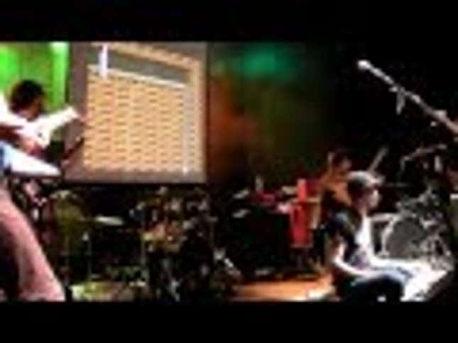 As Some Guy Beats an Old Game, This Band Plays the Soundtrack. Live.