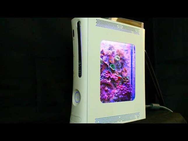 This Xbox 360 Sleeps with the Fishes. No, Really.