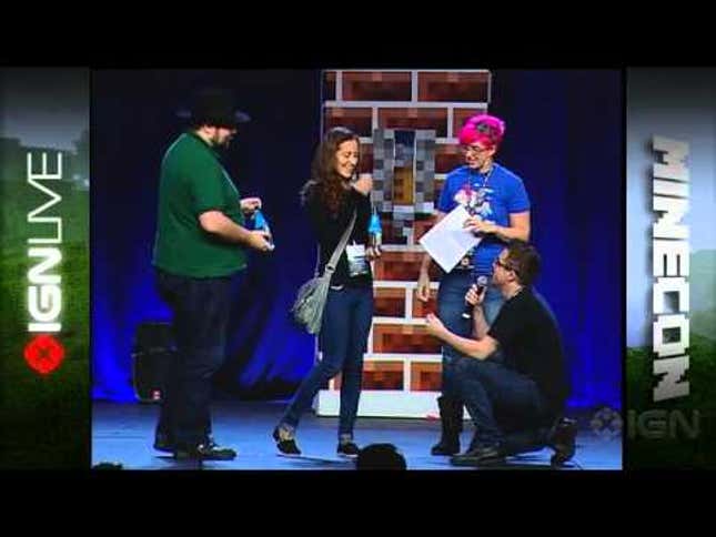 A Live Action <em>Minecraft</em> Wedding Proposal