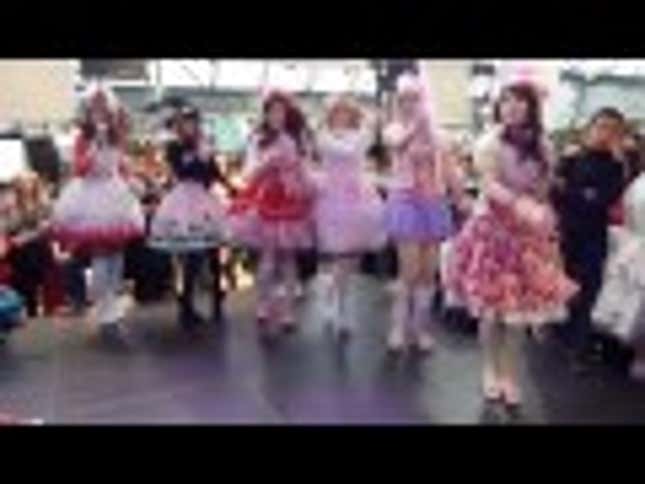 Belgian Lolitas Dancing. Belgians Wearing Funny Costumes. Belgians Kicking Ass