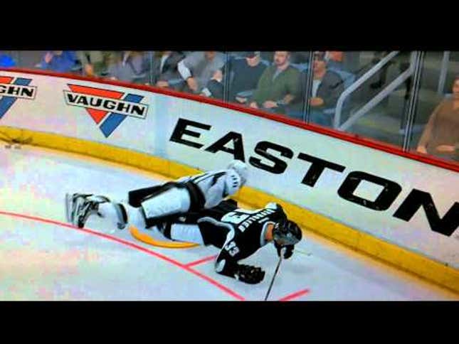 <em>NHL 12</em> Goes Five-Hole on a ... Defenseman