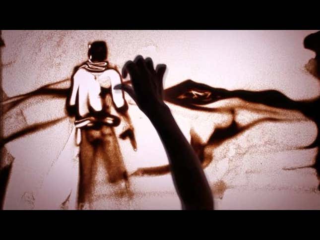 Nine Minutes of Stunning <em>Uncharted</em> Sand Art