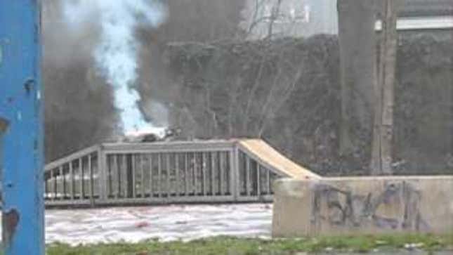 Illegal Fireworks Bring a 360 to a Ceremonious End