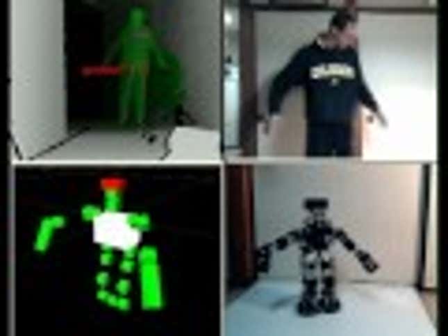 Kinect Gives Life To This Humanoid Robot