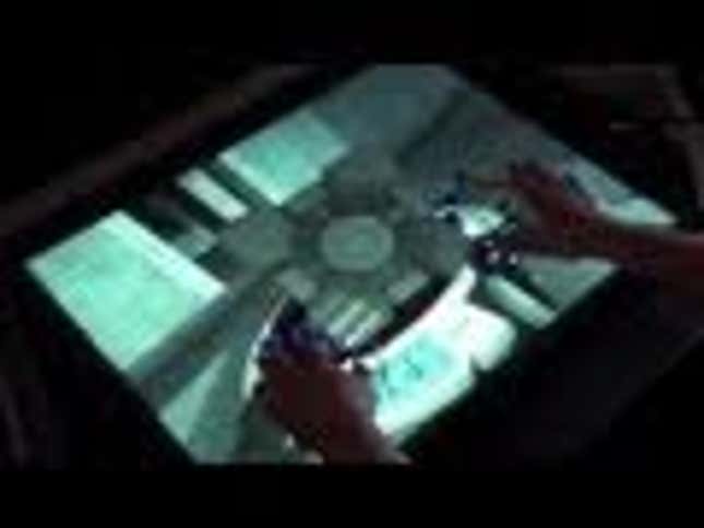 Portal & Microsoft Flight Sim, Purely Touchscreen Controlled With Microsoft Surface