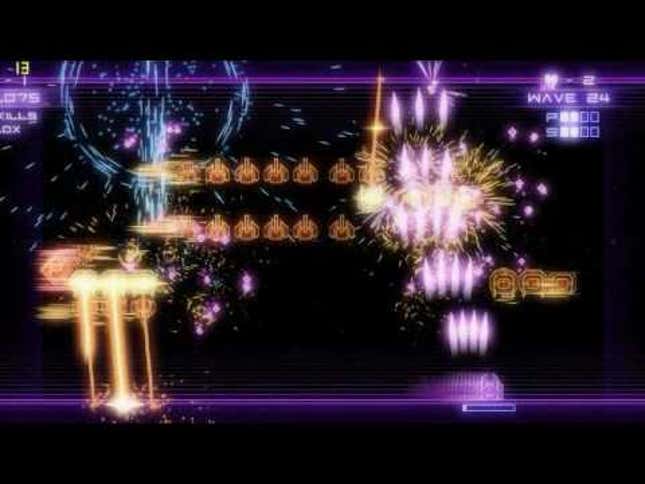 It's Like Galaga, But You Can Shoot Down From Above