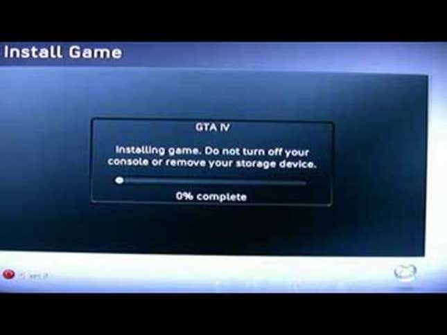 New Xbox Dashboard: HD Game Installation Shown