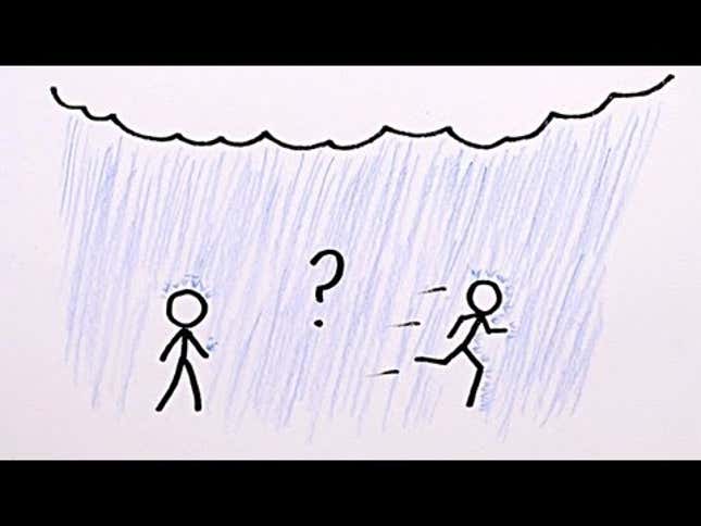 Why You Should Run, Not Walk, in the Rain