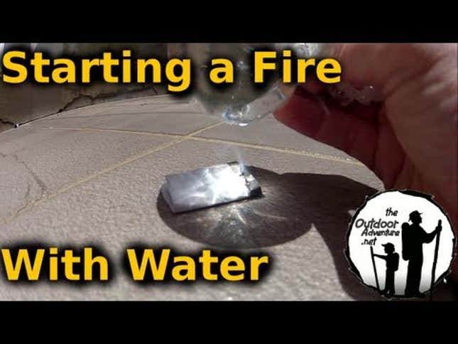 Start a Fire with Water and Plastic Wrap