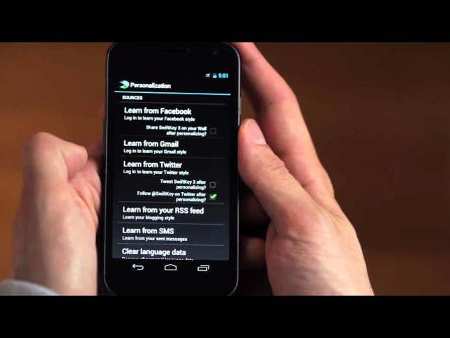 Most Popular Android Keyboard: SwiftKey