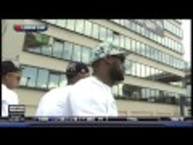 LeBron Nearly Beheaded A Couple Times During Heat Parade