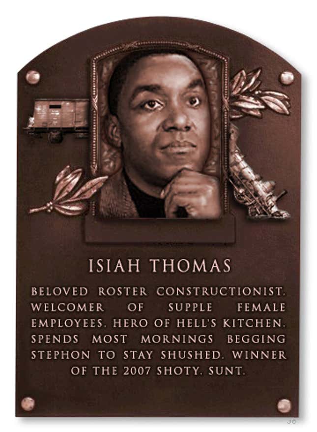 Image for article titled Deadspin Hall Of Fame Inductee: Isiah Thomas
