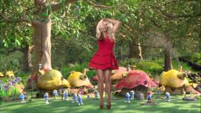 Britney Spears's Sons Bop Along in Her Video for <em>Smurfs 2</em>