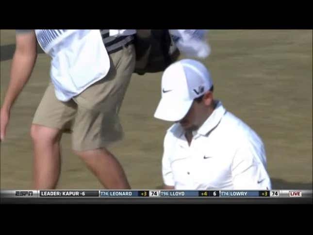 A Pissed-Off Charl Schwartzel Smashes His Club In Frustration