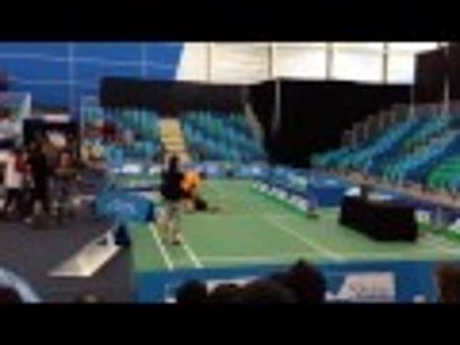 Badminton Player Beats The Crap Out Of His Former Playing Partner
