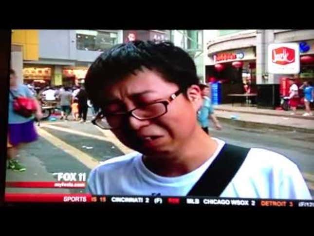 Kobe Bryant Reduces Adult Fan To Tears