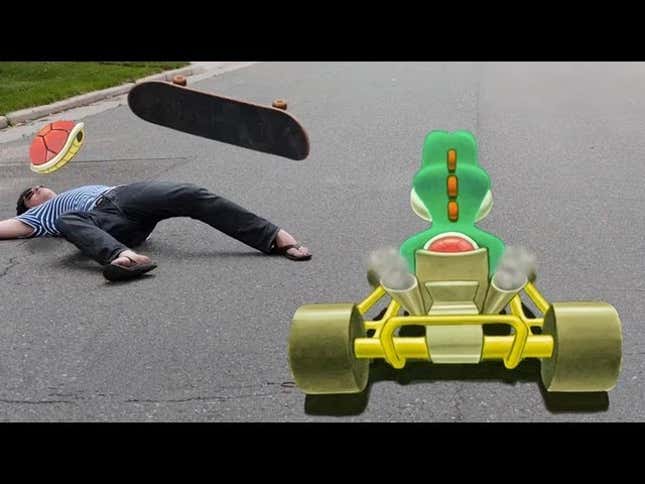 Taking A Chalk Yoshi Into The Streets Is No Laughing Matter