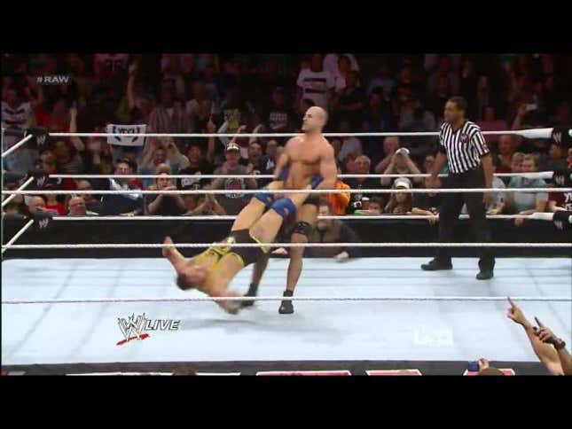 WWE Wrestler Spins Opponent By His Legs For 36 Seconds