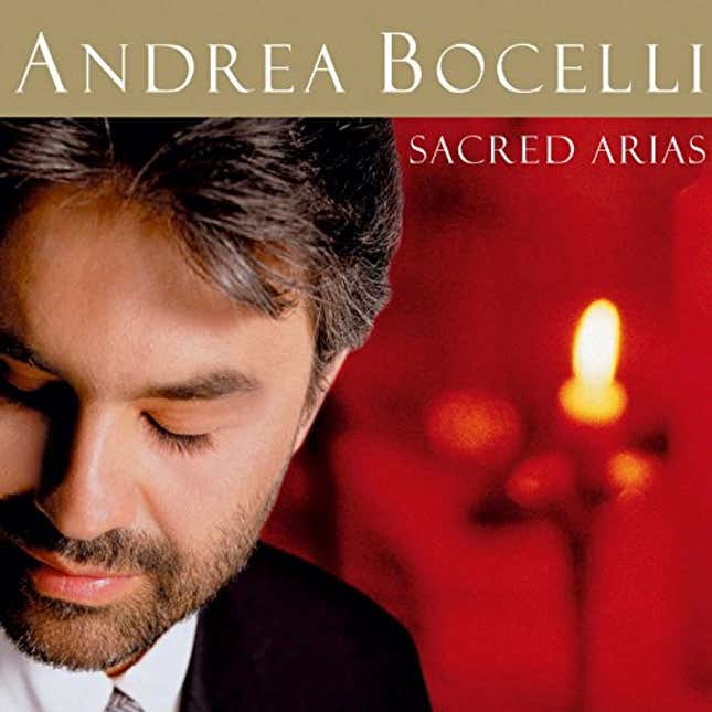 Image for article titled Andrea Bocelli: Sacred Arias, Now 37% Off