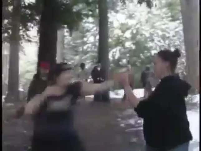 Bare-Chested Russian Soccer Bros Brawl In The Streets