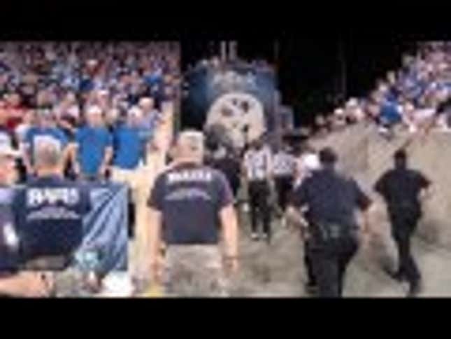 Angry BYU Fans Throw Garbage At Referees