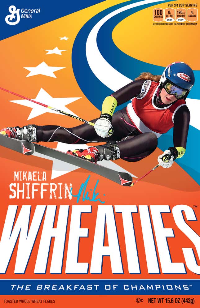 2008 Snowboarding Champion Shaun White Wheaties Cereal Box 15.6 oz EUC