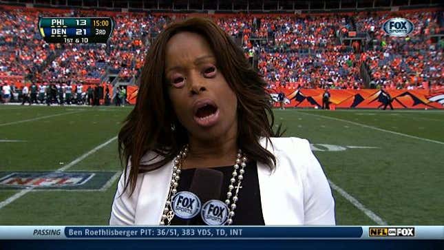 This Was Not The Best Sideline Report Of Pam Oliver's Career