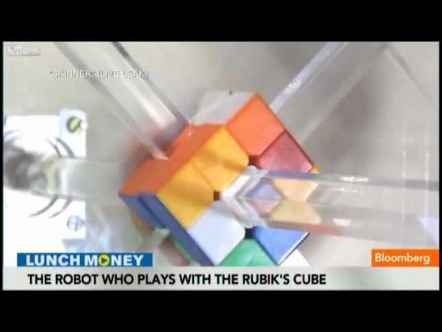 Terrifying Robot Can Solve Rubik's Cube In Less Than <em>One Second</em>