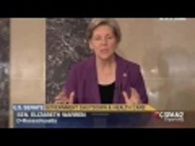 Elizabeth Warren Calls Out the GOP on Their Bullshit