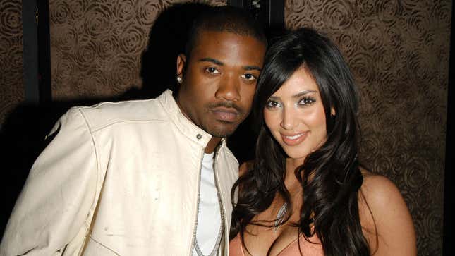 Ray J and Kim Kardashian attend Charlotte Ronson Fall/Winter 2006 Collection at Library Bar on March 22, 2006