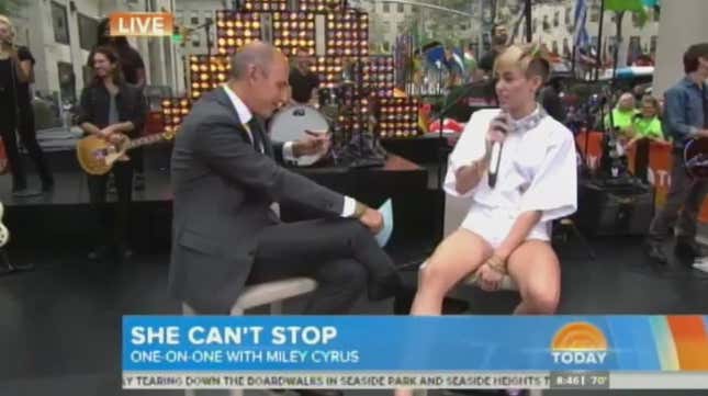Miley Cyrus Tells Matt Lauer He's Definitely Too Old to Be Having Sex