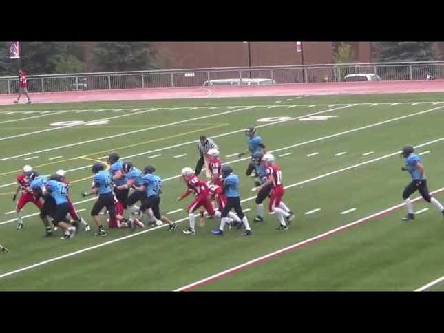 High School Football Player Runs Over Entire Defense For 50-Yard TD