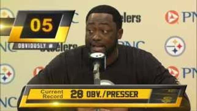 Obviously, Mike Tomlin Says "Obviously" A Lot