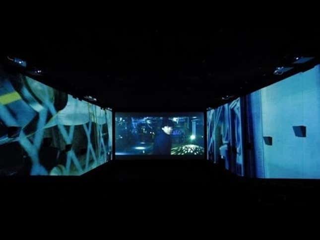 Imagine Playing Video Games on This 270-Degree Movie Screen