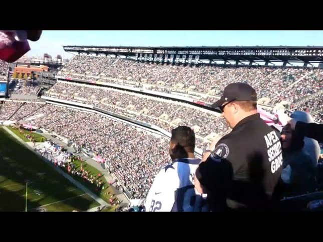 Kicked-Out Cowboys Fan Gets A Very Philly Send-Off From Eagles Fans