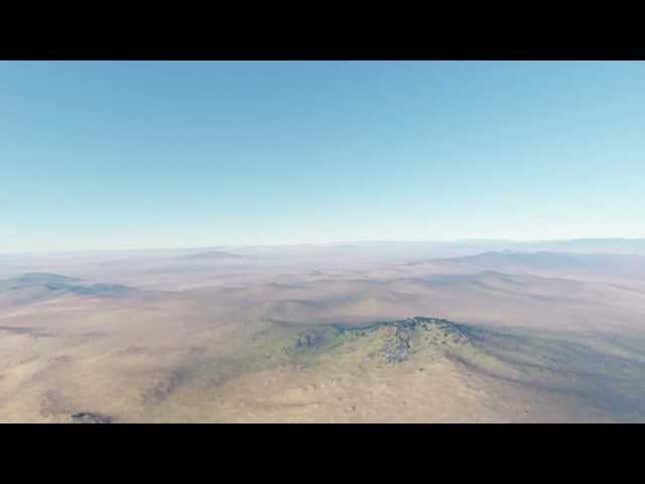 Someone Put A Spaceship On This Beautiful Video Game World, Right Now