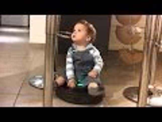 Babies Riding Roombas Is Your New Everything Adorable
