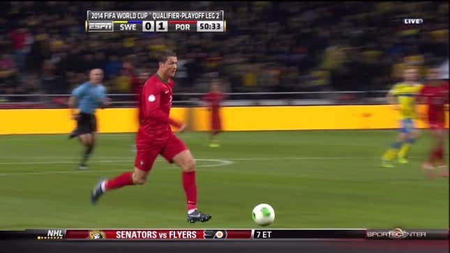 Ronaldo Scores Three, Feigns Human Emotion; Portugal On To World Cup