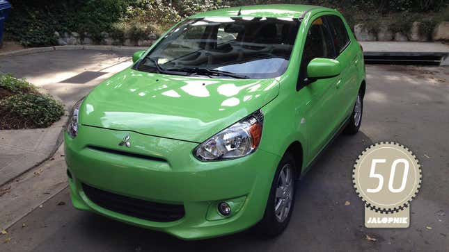 Image for article titled 2014 Mitsubishi Mirage: The Jalopnik Review