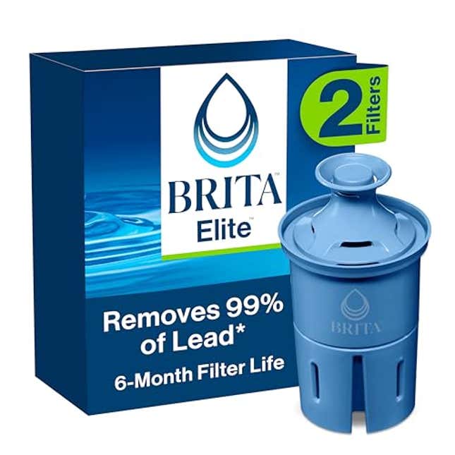 Image for article titled Brita Elite Water Filter Replacements for Pitchers and Dispensers, Now 14% Off