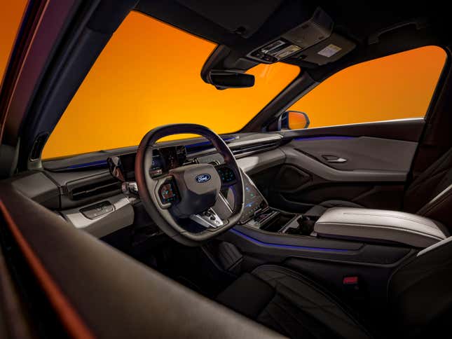 Interior of the Ford Capri EV