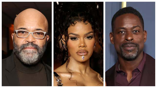 Jeffrey Wright, left; Teyana Taylor, Sterling K. Brown.