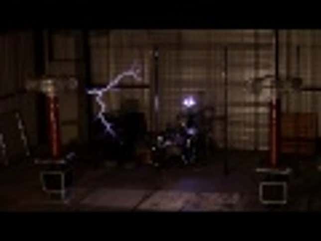 Robot Drummer Performs The <em>Pacific Rim</em> Theme, Aided By Lightning