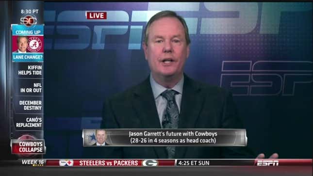Ed Werder Doing A Segment With Spittle On His Lip Is The Grossest Thing